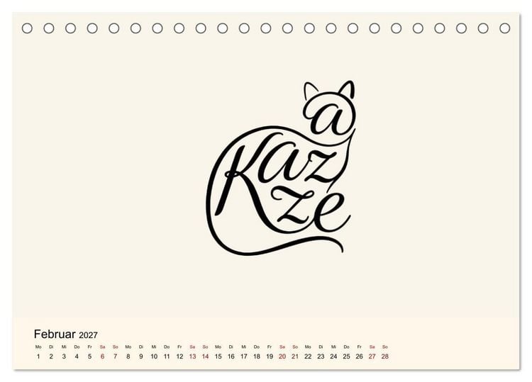 Produktbild: Buchstabentiere (Tischkalender 2027 DIN A5 quer), CALVENDO Monatskalender