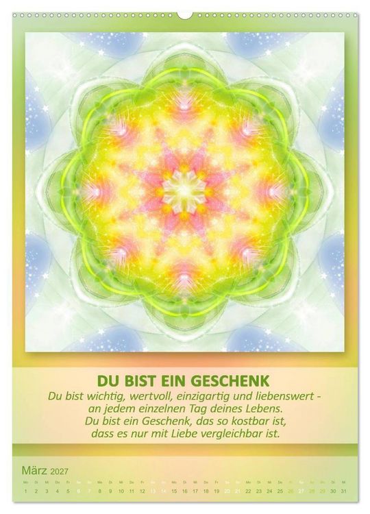 Produktbild: Light Energy Mandalas - Kalender - Vol. 1 (Wandkalender 2027 DIN A2 hoch), CALVENDO Monatskalender