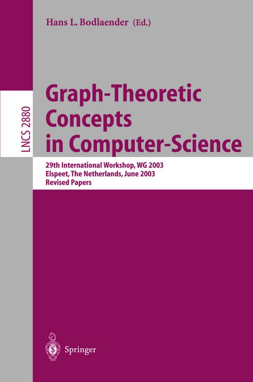 Produktbild: Graph-Theoretic Concepts in Computer Science