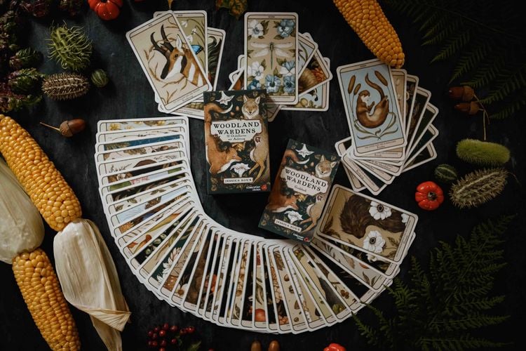 Produktbild: Woodland Wardens: 52 Orakelkarten mit Booklet