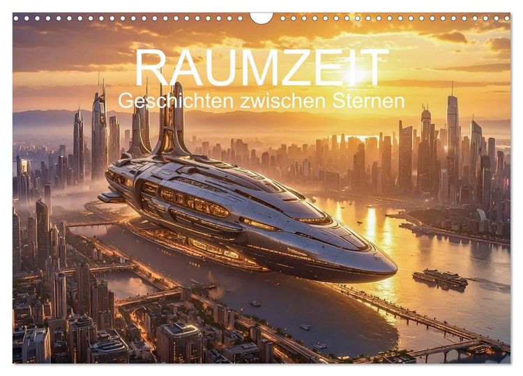 Produktbild: Raumzeit. Geschichten zwischen Sternen (Wandkalender 2026 DIN A3 quer), CALVENDO Monatskalender
