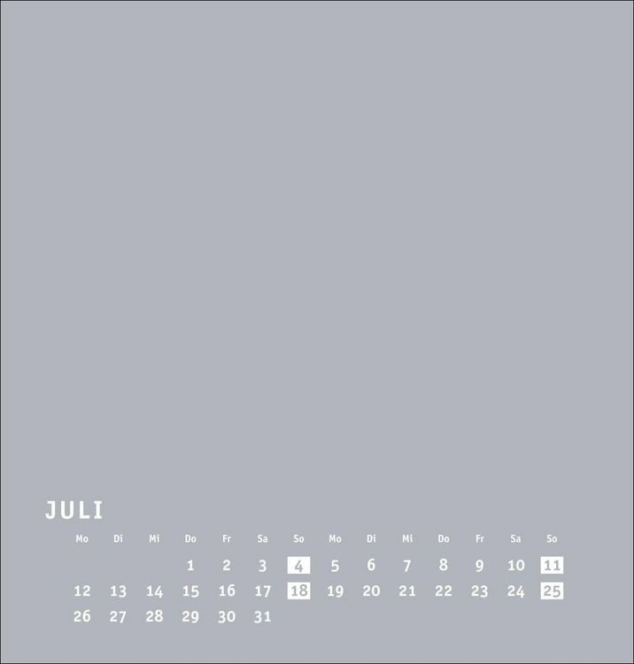Produktbild: Premium-Bastelkalender silbergrau mittel 2027