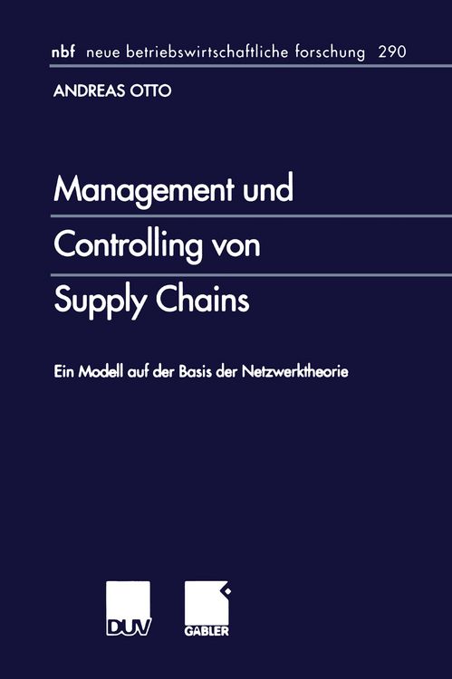 Produktbild: Management und Controlling von Supply Chains