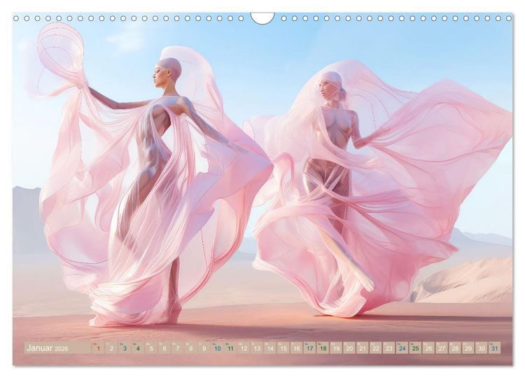 Produktbild: T&auml;nzer im surrealen Stil (Wandkalender 2026 DIN A3 quer), CALVENDO Monatskalender