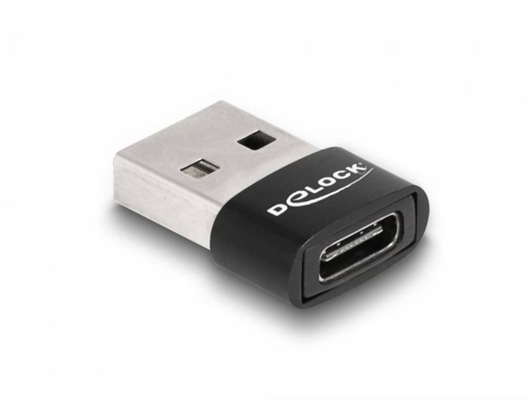 Produktbild: Delock USB 2.0 Adapter [1x USB 2.0 Stecker A - 1x USB-C&reg; Buchse] 60002