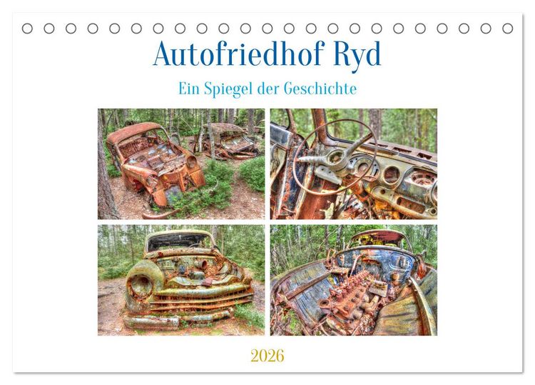 Produktbild: Autofriedhof Ryd (Tischkalender 2026 DIN A5 quer), CALVENDO Monatskalender