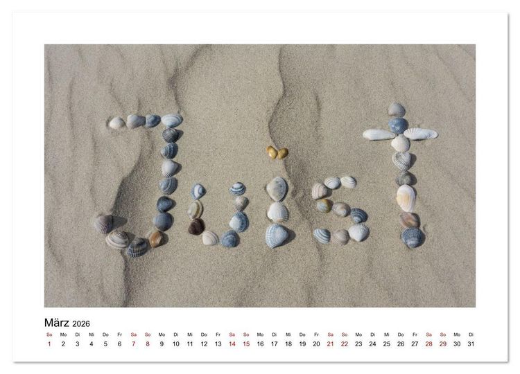 Produktbild: Juist Strandmomente (Wandkalender 2026 DIN A3 quer), CALVENDO Monatskalender