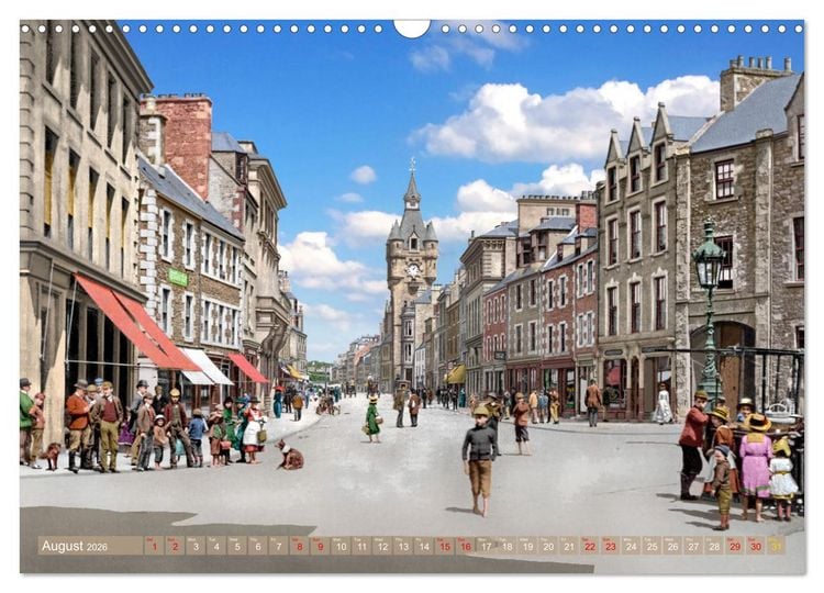 Produktbild: Scotland around 1900 - photos restored and colourised (Wall Calendar 2026 DIN A3 landscape), CALVENDO 12 Month Wall Calendar
