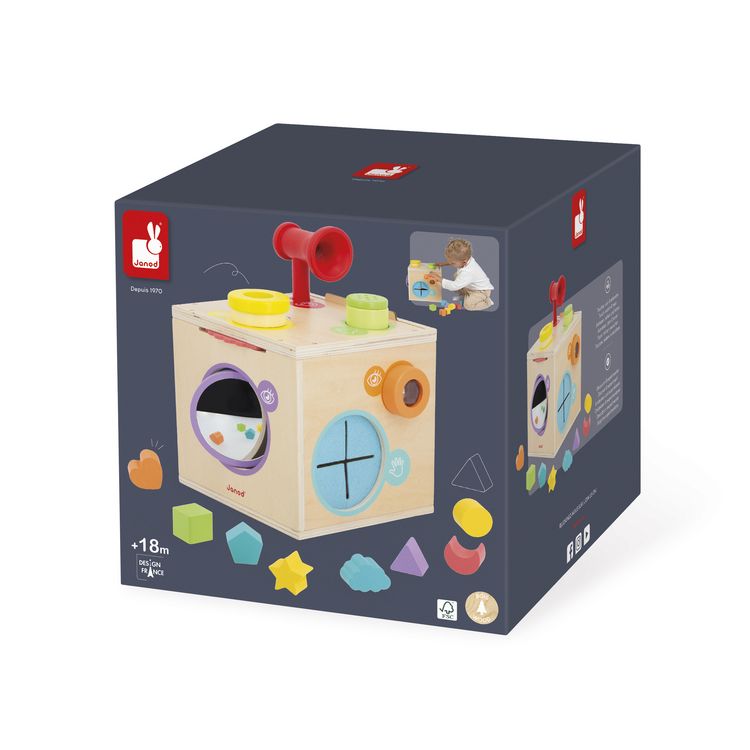 Produktbild: Sinnesbox ab 18 Monaten mit Megafon, Kr&auml;utern & Kaleidoskop