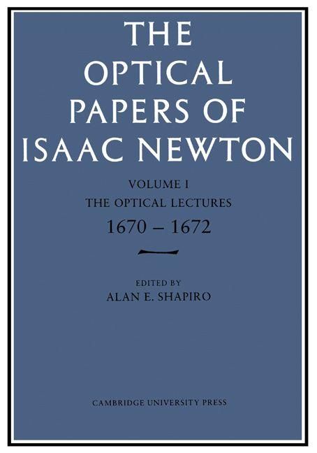 Produktbild: The Optical Papers of Isaac Newton, Volume 1