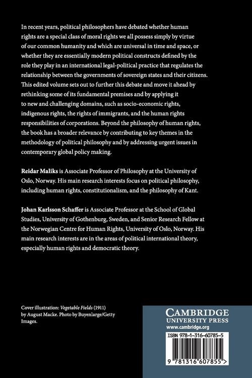 Produktbild: Moral and Political Conceptions of Human Rights