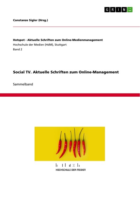 Produktbild: Social TV. Aktuelle Schriften zum Online-Management