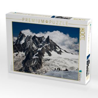 Produktbild: CALVENDO Puzzle Mont Blanc Massif | 1000 Teile Lege-Gr&ouml;&szlig;e 64x48cm Foto-Puzzle f&uuml;r gl&uuml;ckliche Stunden