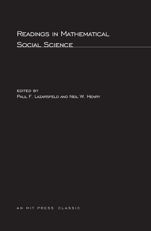 Produktbild: Readings in Mathematical Social Science