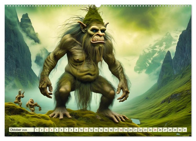 Produktbild: Im Reich der M&auml;rchen, Mythen und Legenden (hochwertiger Premium Wandkalender 2026 DIN A2 quer), Kunstdruck in Hochglanz