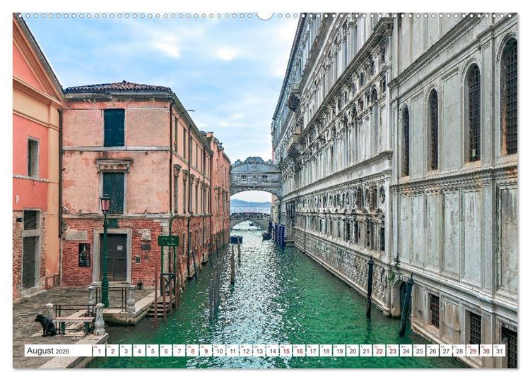 Produktbild: Venedig - Impressionen aus der Serenissima (hochwertiger Premium Wandkalender 2026 DIN A2 quer), Kunstdruck in Hochglanz