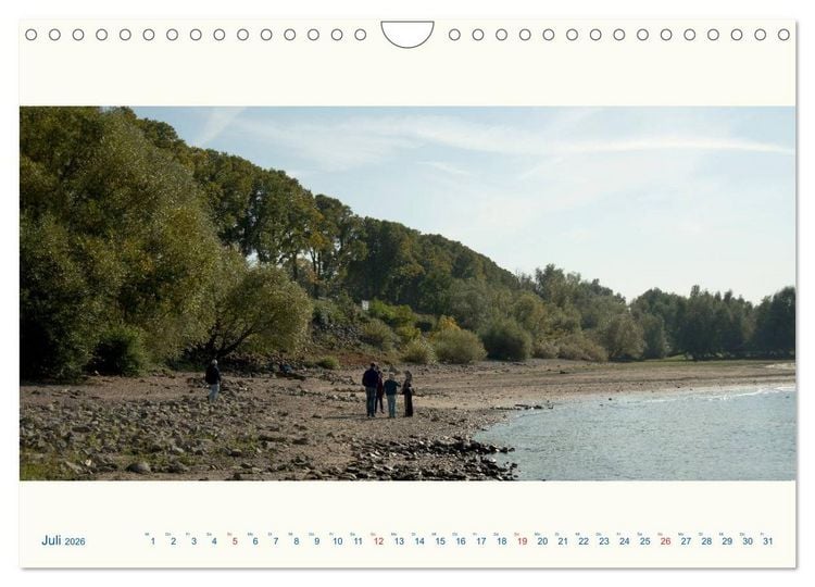 Produktbild: Am Rhein - Urdenbacher K&auml;mpe (Wandkalender 2026 DIN A4 quer), CALVENDO Monatskalender