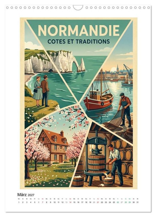 Produktbild: Sehnsucht Frankreich - Die Mid-Century Collection (Wandkalender 2027 DIN A3 hoch), CALVENDO Monatskalender