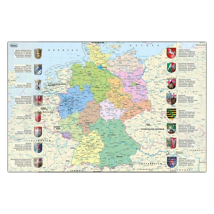 Produktbild: Idena Schreibunterlage Deutschland 58,5x38,5cm