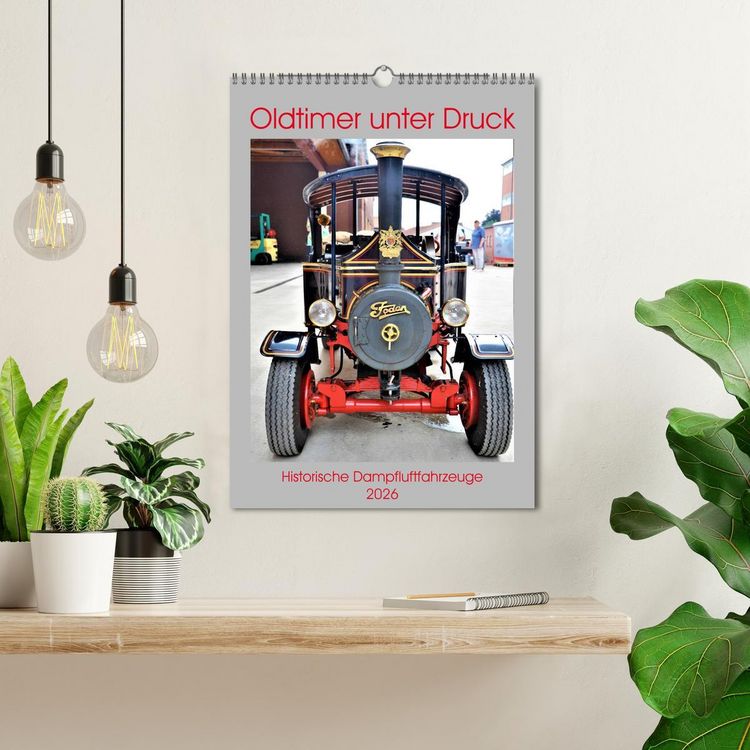Produktbild: Oldtimer unter Dampf (Wandkalender 2026 DIN A3 hoch), CALVENDO Monatskalender