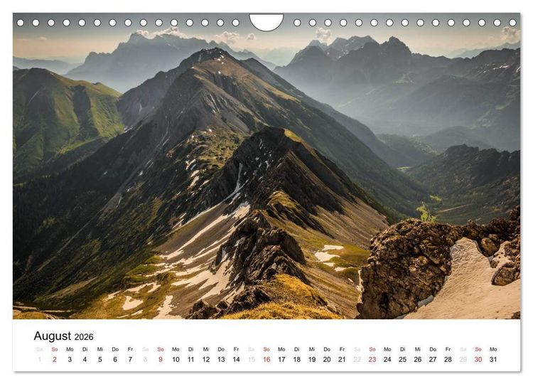 Produktbild: Bergpixel "kreuz und quer durch die Alpen" (Wandkalender 2026 DIN A4 quer), CALVENDO Monatskalender