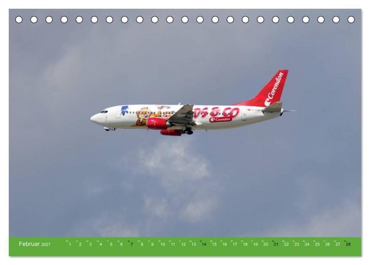 Produktbild: Die sch&ouml;nsten Flugzeug-Bemalungen (Tischkalender 2027 DIN A5 quer), CALVENDO Monatskalender