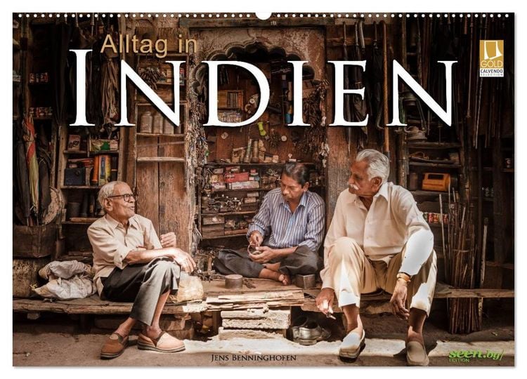 Produktbild: Alltag in Indien (Wandkalender 2026 DIN A2 quer), CALVENDO Monatskalender