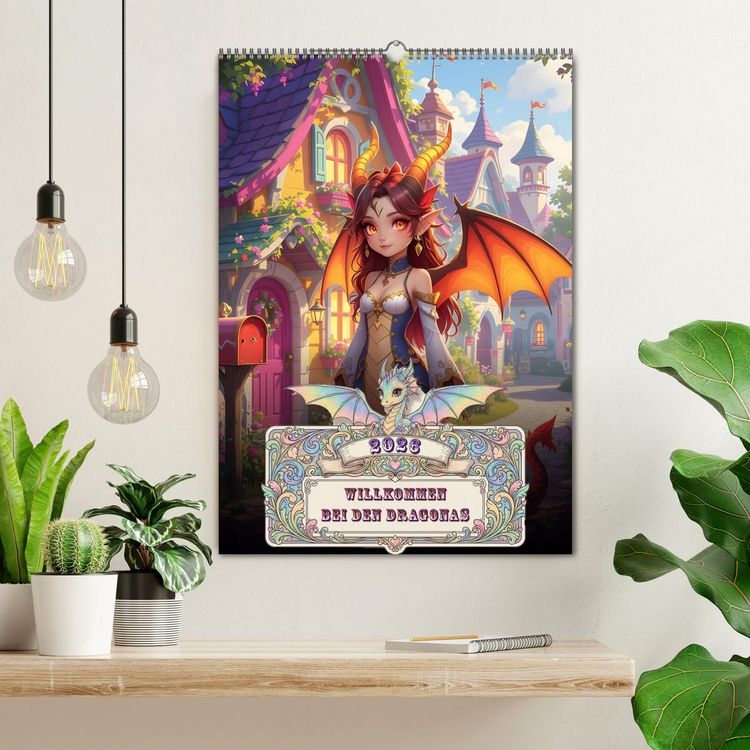 Produktbild: Willkommen bei den Dragonas (Wandkalender 2026 DIN A2 hoch), CALVENDO Monatskalender