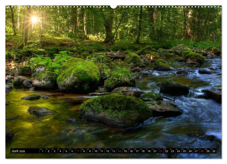 Produktbild: Harz Landschaften (hochwertiger Premium Wandkalender 2026 DIN A2 quer), Kunstdruck in Hochglanz