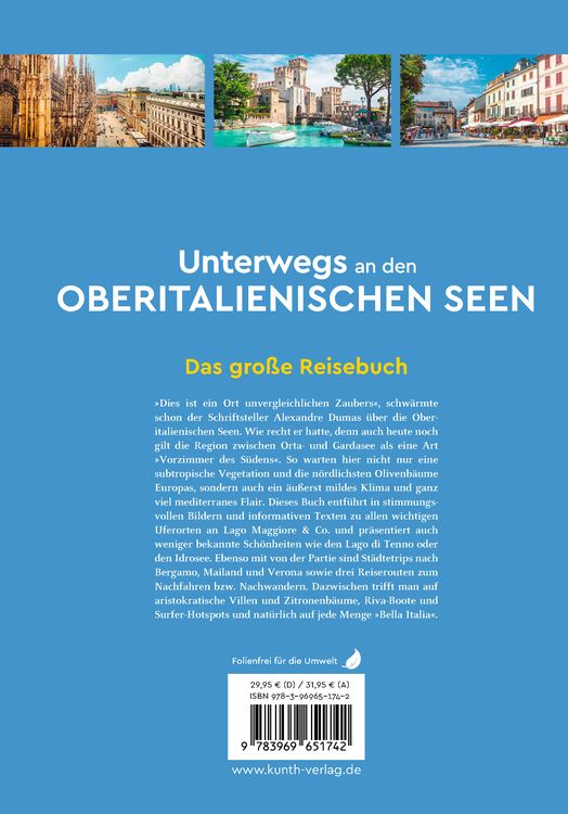 Produktbild: KUNTH Unterwegs an den Oberitalienischen Seen