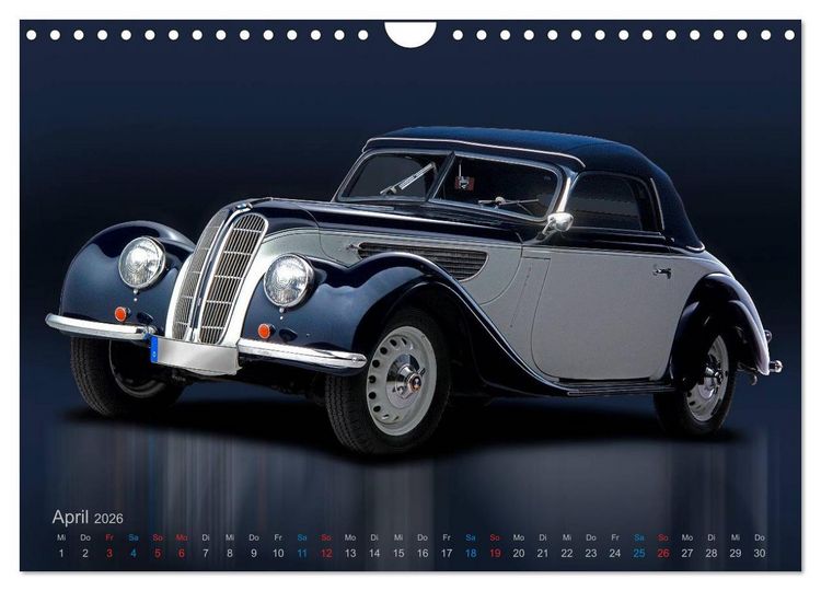 Produktbild: Zeitlose &Auml;sthetik Oldtimer-Fotografien von Wolf Kloss (Wandkalender 2026 DIN A4 quer), CALVENDO Monatskalender