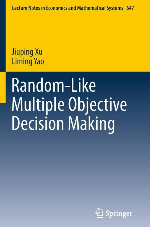 Produktbild: Random-Like Multiple Objective Decision Making