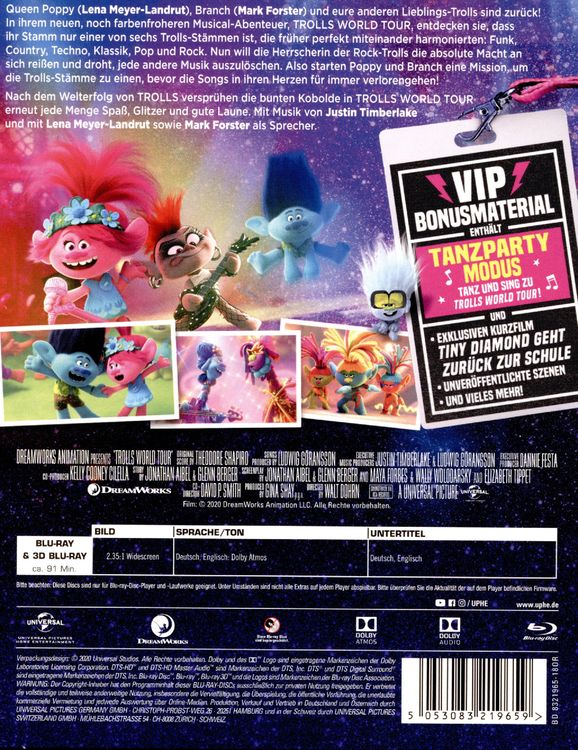 Produktbild: Trolls World Tour (+ Blu-ray 2D)
