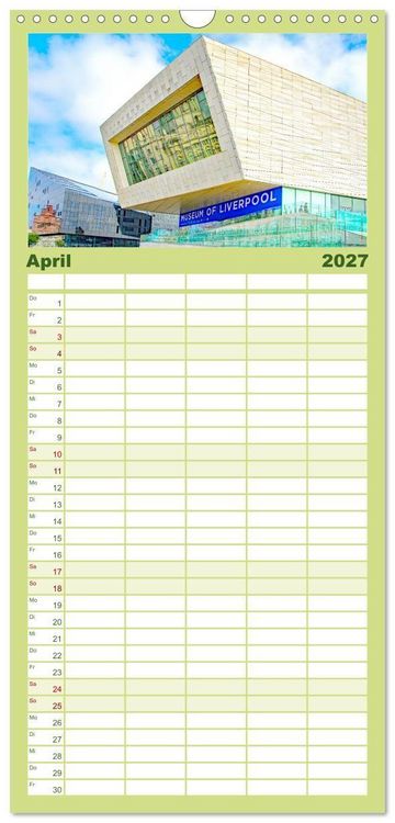 Produktbild: Familienplaner 2027 - Britische Inseln - Highlights des K&ouml;nigreichs mit 5 Spalten (Wandkalender, 21 x 45 cm) CALVENDO
