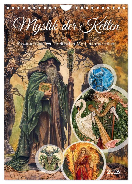Produktbild: Mystik der Kelten - Faszinierende Welt keltischer Mythen und G&ouml;tter (Wandkalender 2026 DIN A4 hoch), CALVENDO Monatskalender