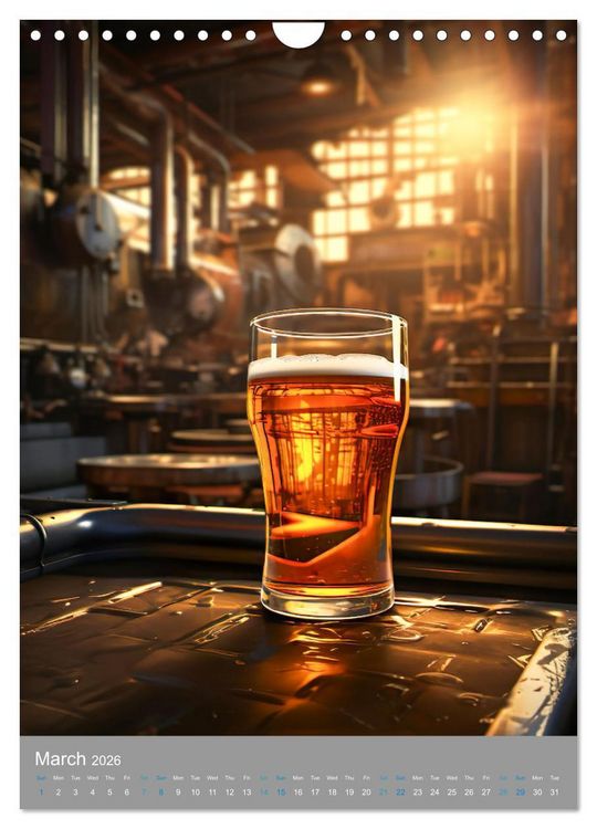 Produktbild: Beer (Wall Calendar 2026 DIN A4 portrait), CALVENDO 12 Month Wall Calendar