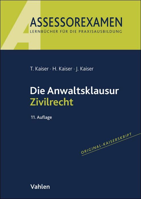 Produktbild: Die Anwaltsklausur Zivilrecht