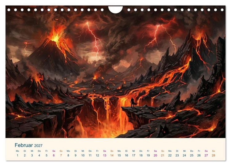 Produktbild: Geografie der Seele - Gef&uuml;hle als Landschaften (Wandkalender 2027 DIN A4 quer), CALVENDO Monatskalender