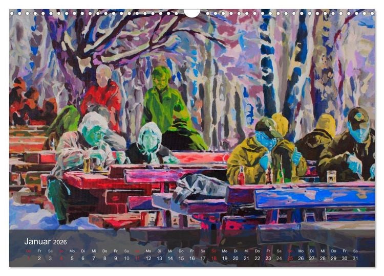 Produktbild: Alena Steinlechner, Acryl auf Leinwand (Wandkalender 2026 DIN A3 quer), CALVENDO Monatskalender