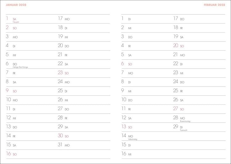 Produktbild: Lady Terminkalender A6 2027