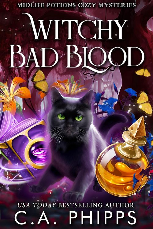 Produktbild: Witchy Bad Blood (Midlife Potions Cozy Mysteries, #4)
