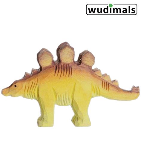Produktbild: Wudimals A040902 - Stegosaurus, Stegosaurus, handgeschnitzt aus Holz