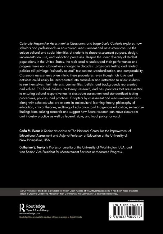 Produktbild: Culturally Responsive Assessment in Classrooms and Large-Scale Contexts