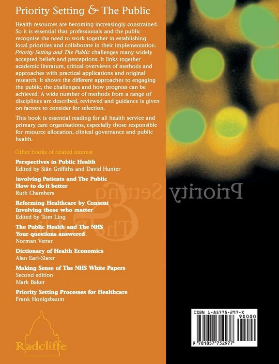 Produktbild: Priority Setting and the Public