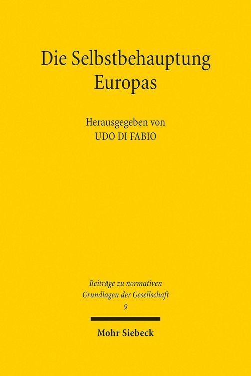 Produktbild: Die Selbstbehauptung Europas