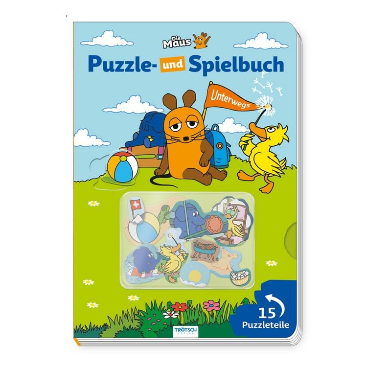 Produktbild: Tr&ouml;tsch Die Maus Puzzle- und Spielbuch