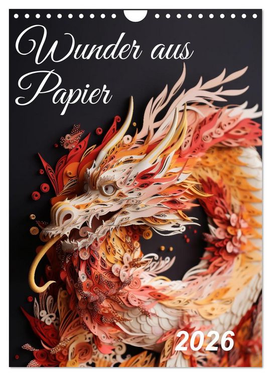 Produktbild: Wunder aus Papier (Wandkalender 2026 DIN A4 hoch), CALVENDO Monatskalender