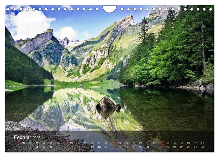 Produktbild: Traumhafte Bergwelten (Wandkalender 2026 DIN A4 quer), CALVENDO Monatskalender