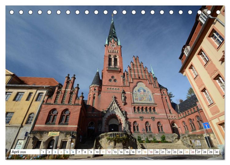 Produktbild: Altenburg, die Stadt des Skat-Spiels (Tischkalender 2026 DIN A5 quer), CALVENDO Monatskalender