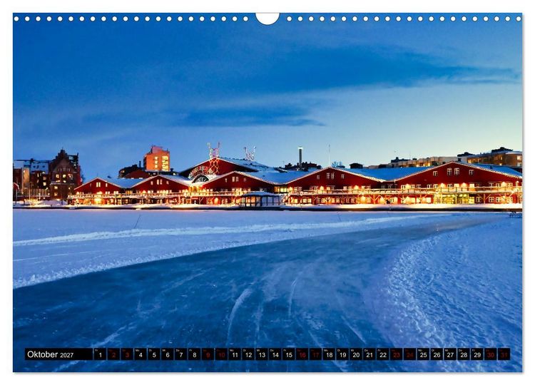 Produktbild: Lulea - Wintertraum in Schwedisch Lappland (Wandkalender 2027 DIN A3 quer), CALVENDO Monatskalender